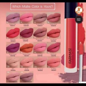 Farmasi Matte Liquid Lipstick - shades in description